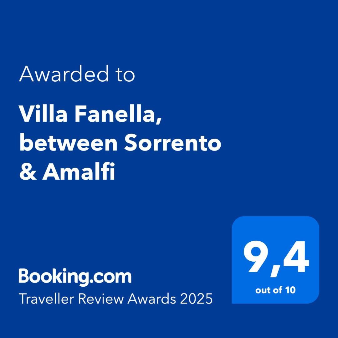 Villa Fanella, Independent House Between Sorrento & Amalfi Piano di Sorrento Exteriör bild